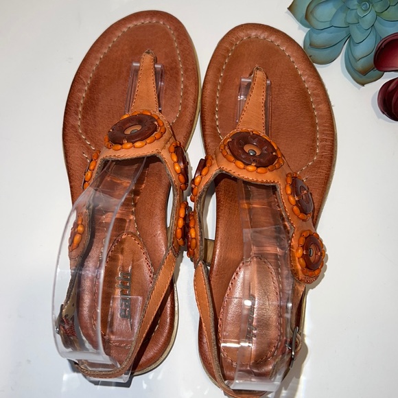Earth Zephya Spice Leather Sandals Size 8 - Picture 6 of 12